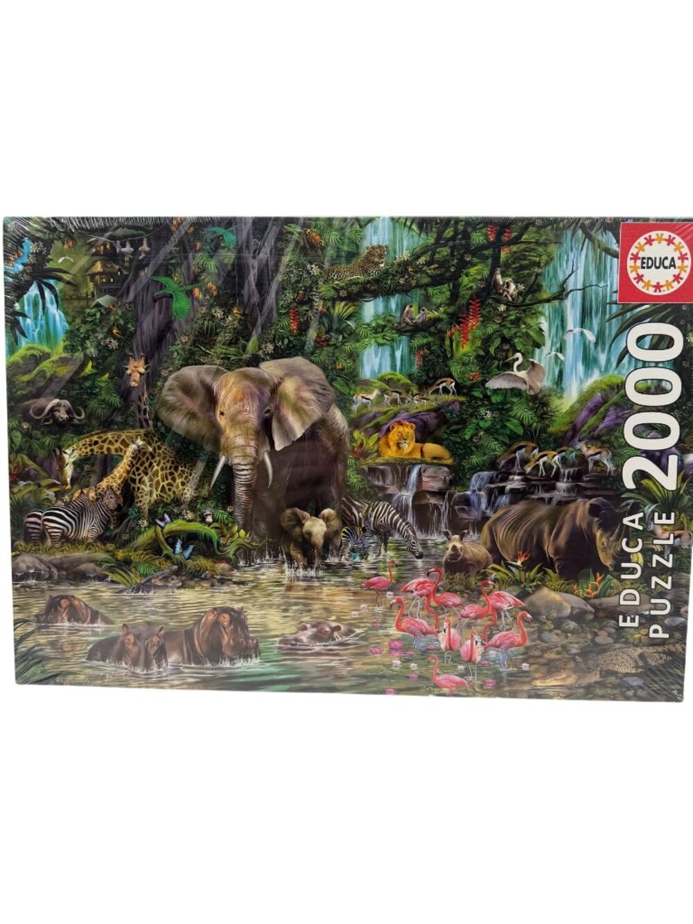 Educa African Jungle 2000 piece puzzle New large elephants animals